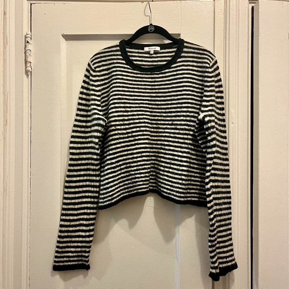Madewell Striped Cropped Sweater XL